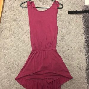Silence and noise open back cross romper